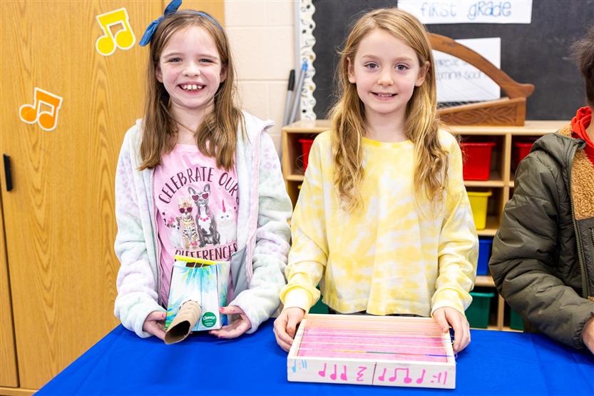 Edmondson Elementary students make homemade instruments